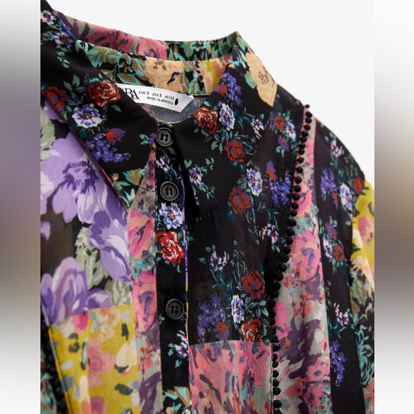 Zara floral printed short dress - Picture 7 of 7